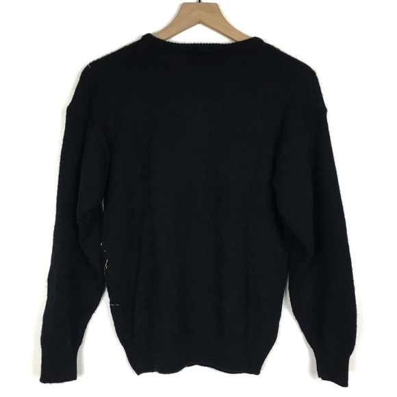 VINTAGE Sweater Beaded Floral Flowers Roses Western Connection Retro 80s Small - Picture 5 of 9